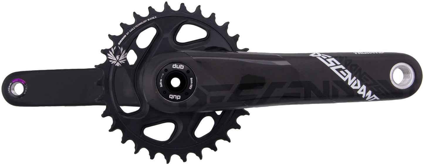 Tratvativ -Kurbel abstammen. Carbon Eagle 30T 170 mm