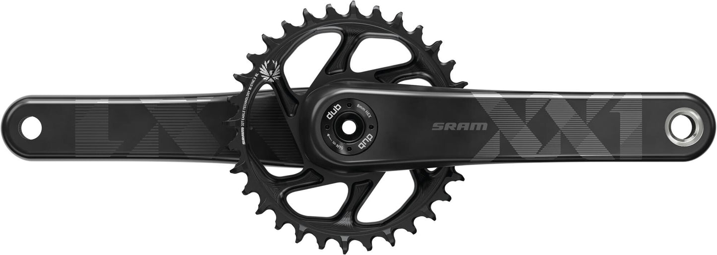 Sram Kurbelgarnitur xx1 Eagle Krg xx1 Eagle Dub 34 z. 175 mm schwarz
