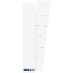 Ordnerrückenetiketten Biella 190164 weiß 27x145mm, Packung mit 25 Stück