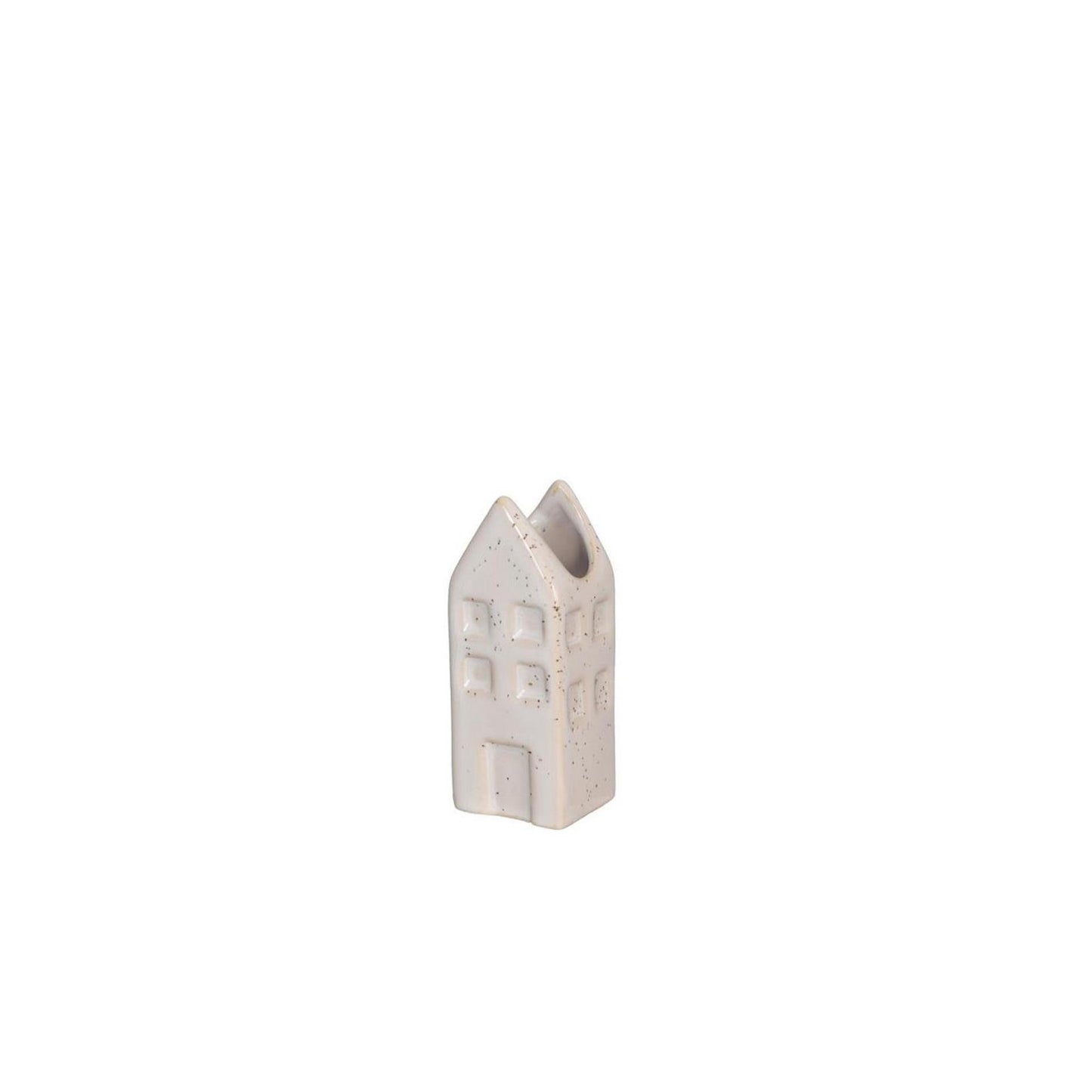 Ideen 4 Jahreszeiten Blumenvase Haus Amsterdam Creme 3x3x8cm