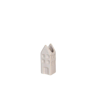 Ideen 4 Jahreszeiten Blumenvase Haus Amsterdam Creme 3x3x8cm