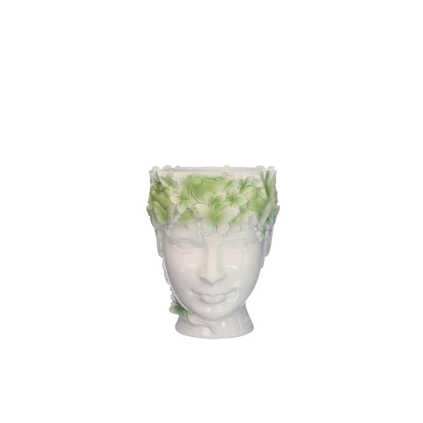 Ideen 4 Jahreszeiten Blumentopf Lady Natur 14x12xh14,5cm grün