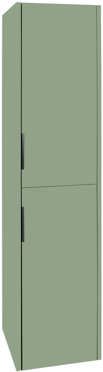 Differnz Bolo Hochschrank 35x160x35cm FSC MFC Platte Holz grün matt
