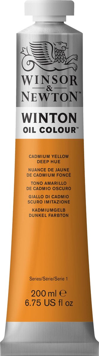 Winsor Newton Winton Ölfarben 200 ml, kadmiumgelber tiefer Farbton