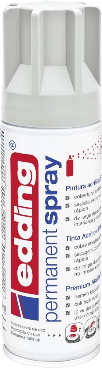Edding 5200 Permanent Spray Premium Acrylfarbe Lichtgrau matt RAL 7035
