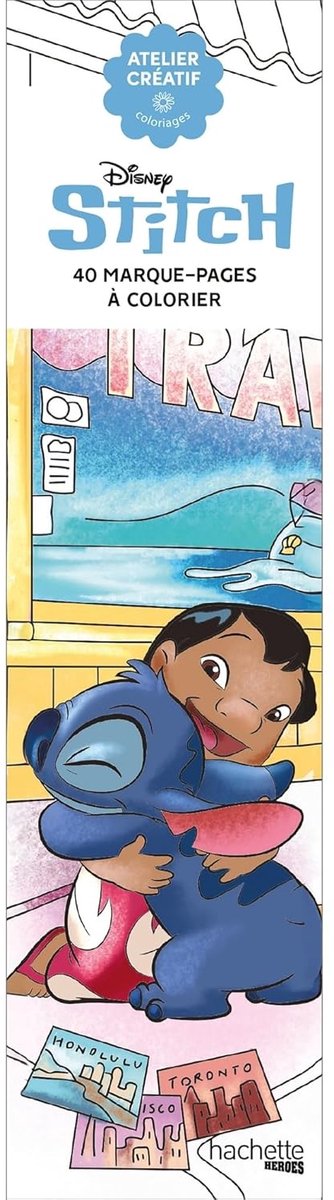 Hachette Heroes Disney Stitch – 40 Lesezeichen zum Ausmalen für Erwachsene