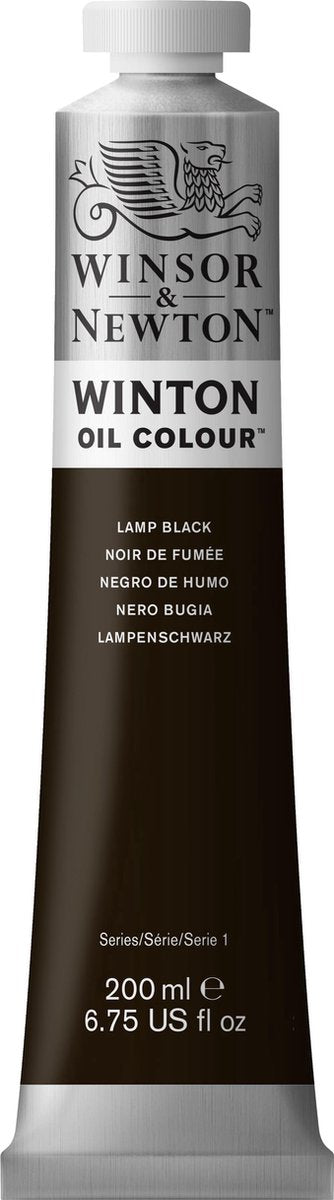 Winsor Newton Winton Ölfarben 200 ml Lampenschwarz