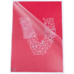 L-Ordner Deluxe, milchweiß, PP, A4, 165 Mikron, transparent, Daumengriff, antistatisch