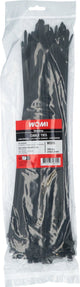 Womi Kabelbinder 370x4,8 mm schwarz – 100 Stück – starkes Nylon – zuverlässiger Verschluss – hohe Zugfestigkeit
