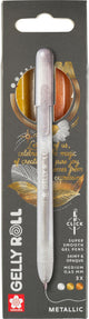 Sakura • Gelly Roll einziehbares Metallic-Set, Silber, Gold, Kupfer, 3-tlg
