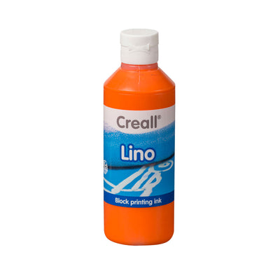 Creall Lino Blockprint Farbe Orange, 250 ml
