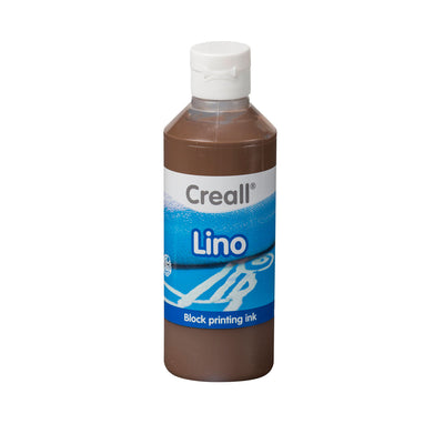 Creall Lino Blockprint Farbe Brown, 250 ml