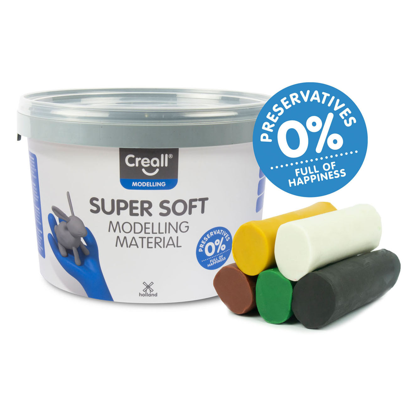 Creall Supersoft Clay Safari Farben, 1750gr.