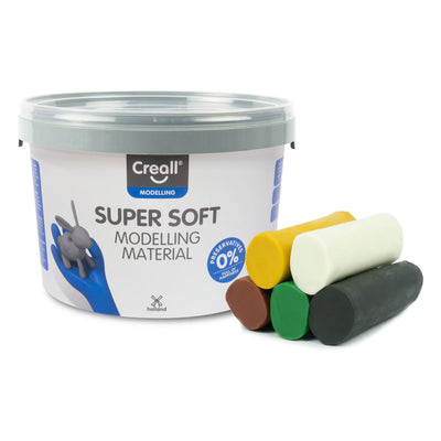 Creall Supersoft Clay Safari Farben, 1750gr.