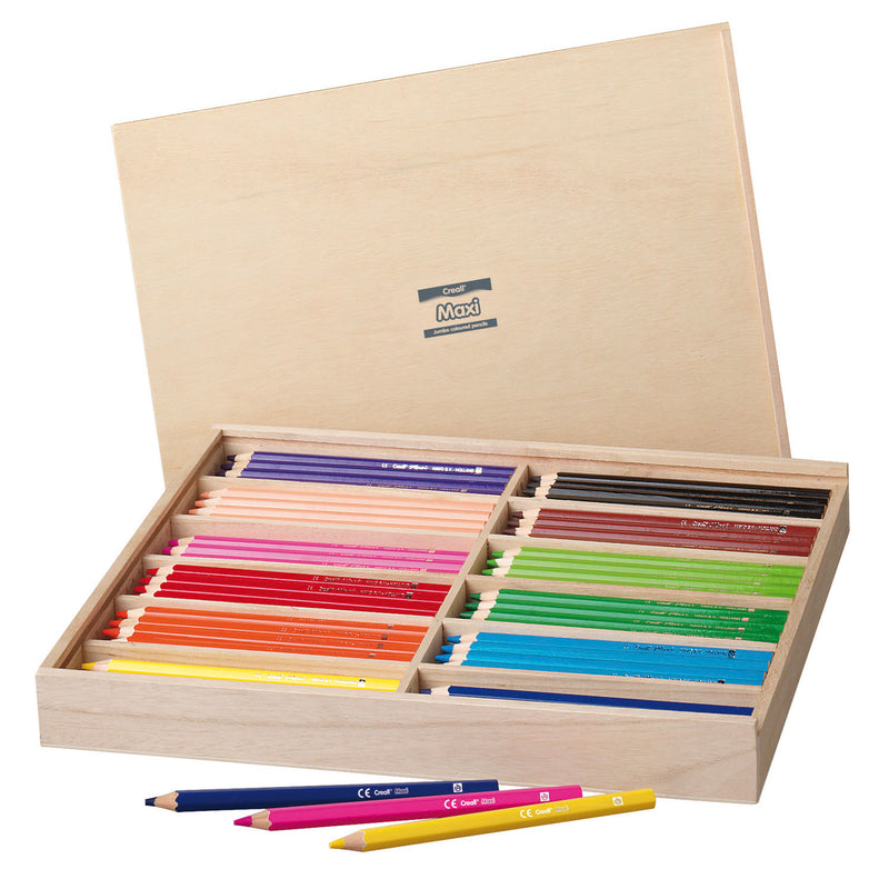 Creall Maxi farbige Stifte im Speicherbox, 147dlg.