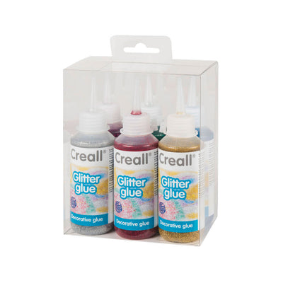 CRARL -Glitzer -Kleber -Set, 6x100ml