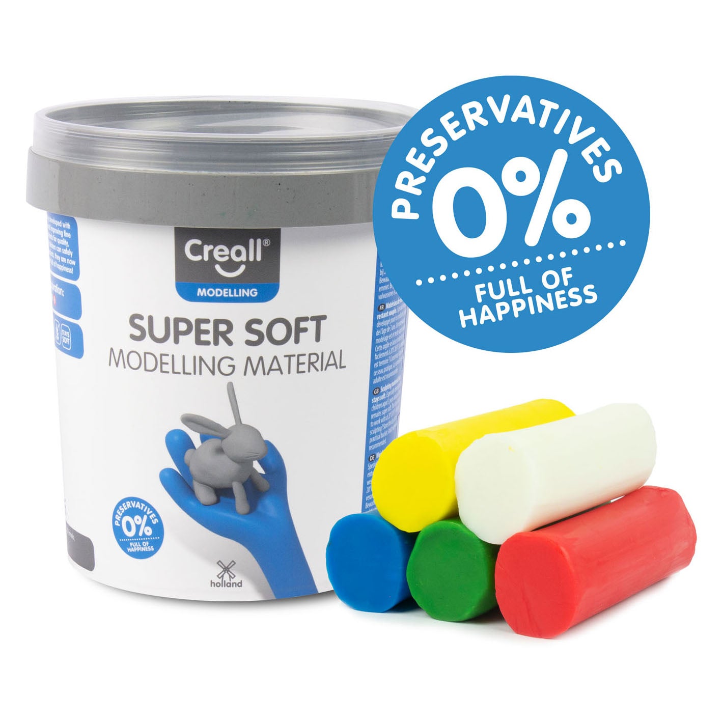 CREALL SEINDEROFT CLAY 5 Farben, 450gr.