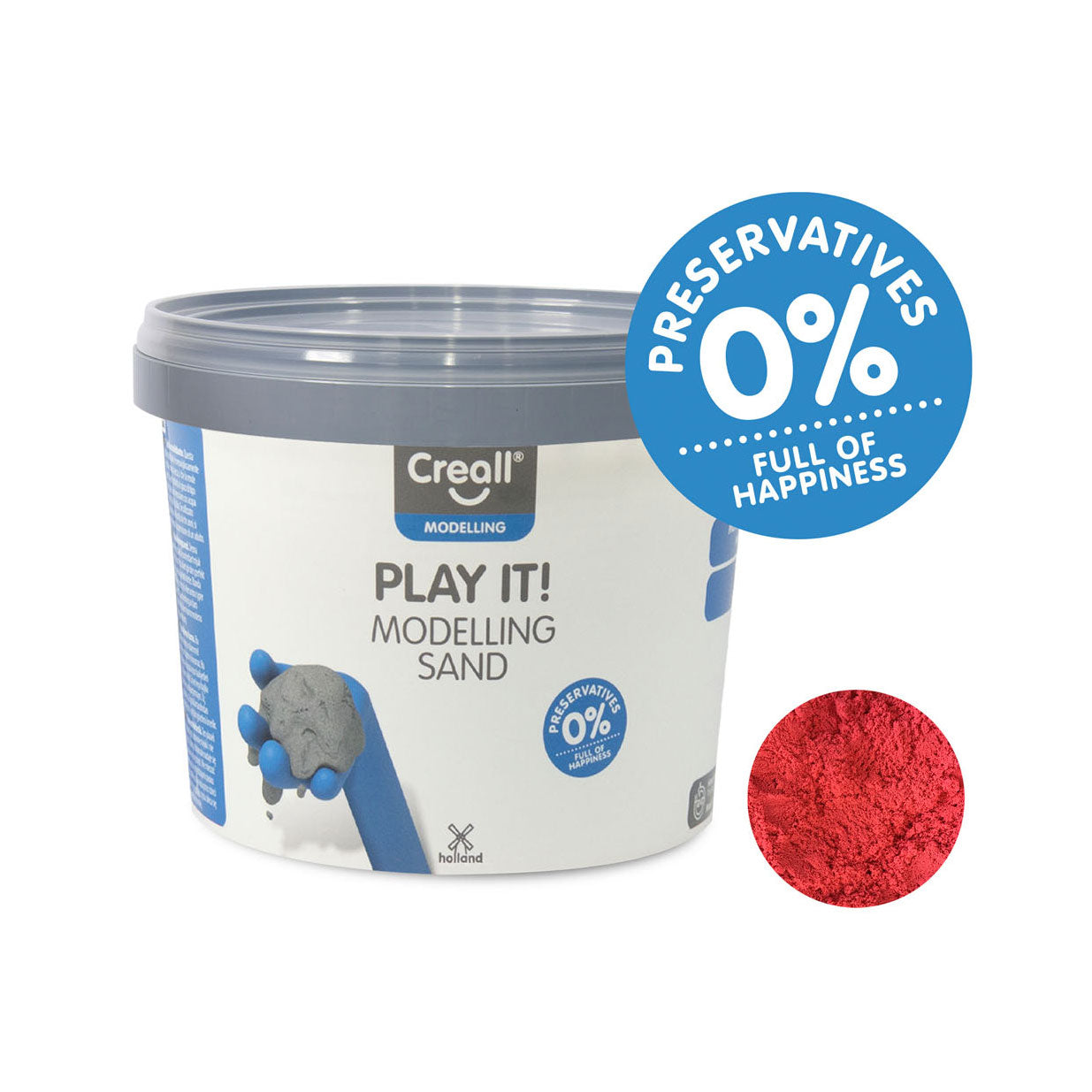 Creall spielen es Speelzand Rood, 750gr.