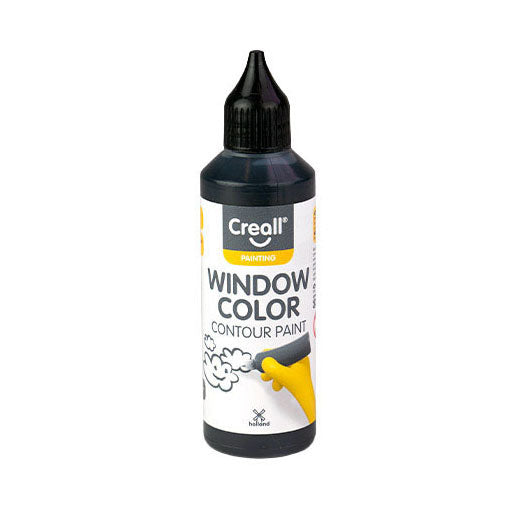 Creall Fensterfarbe Kontur schwarz – 80 ml
