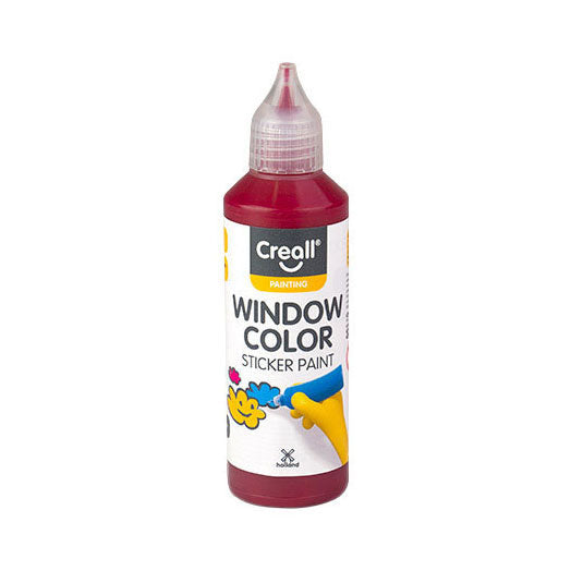 Creall Fensterfarbe Dunkelrot – 80 ml