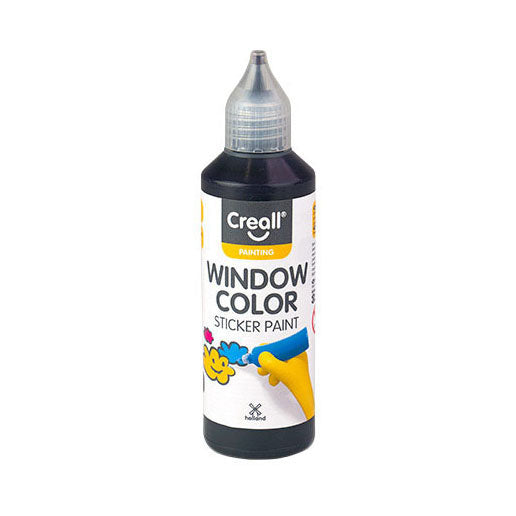 Creall Fensterfarbe Schwarz – 80 ml