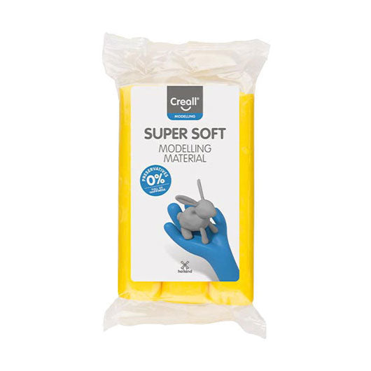 Creall superweicher Ton, konservierungsfrei, gelb – 500 g.