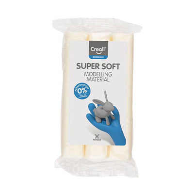 Creall superweicher Ton, konservierungsfrei, weiß – 500 g.