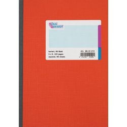 Notizbuch König Ebhardt A5 kariert rot