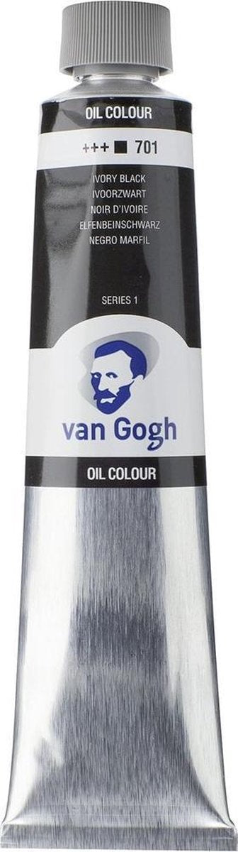 Van Gogh Ölfarbe Tube 200 ml Elfenbeinschwarz 701