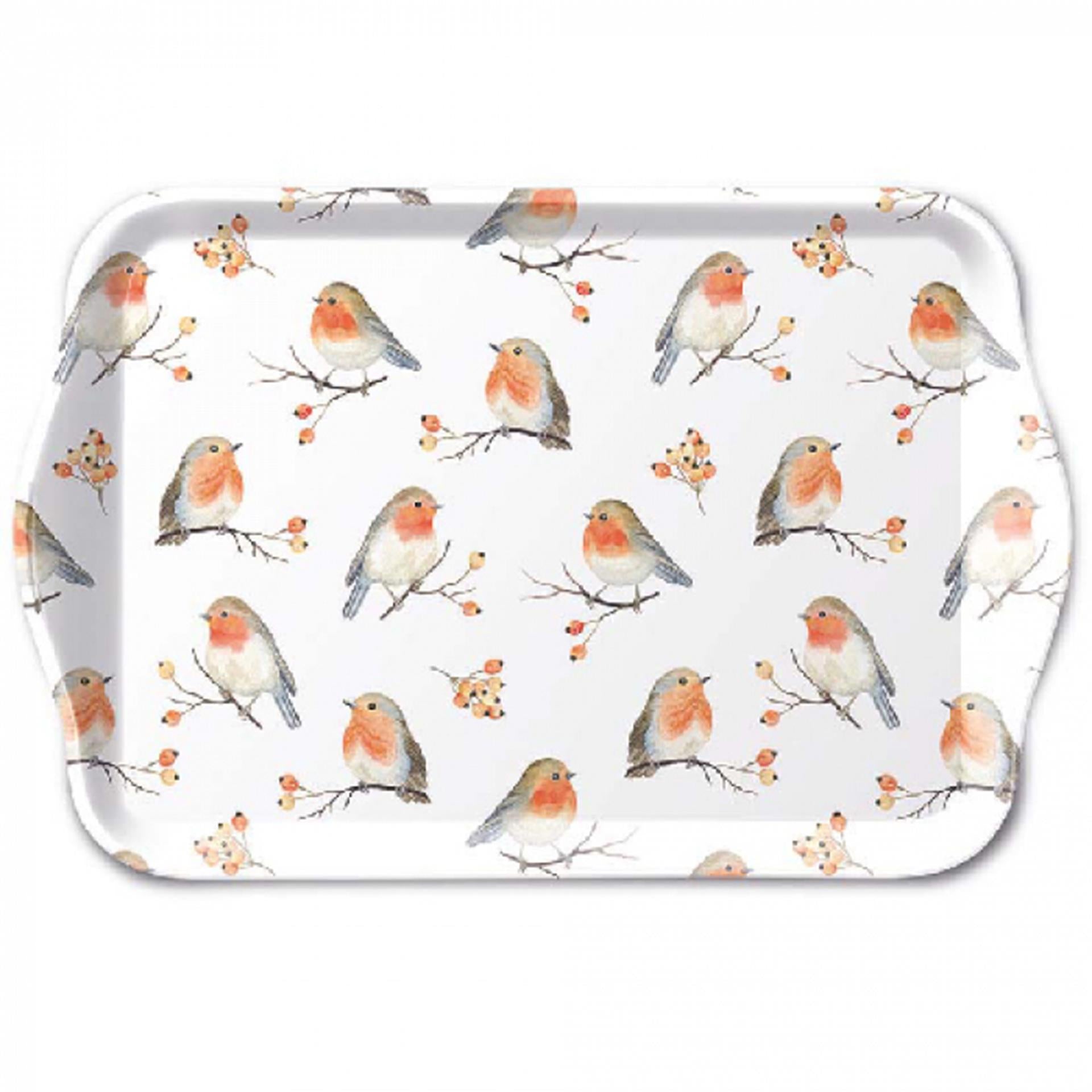 Ambiente Tablett Robin Family 13x21cm