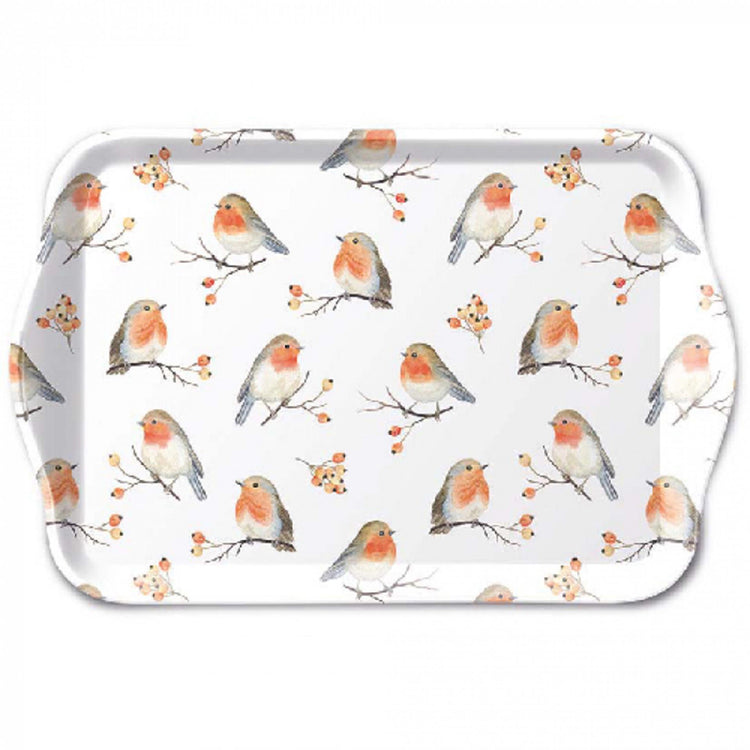 Ambiente Tablett Robin Family 13x21cm