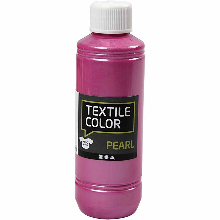 Creativ Company Textilfarbe, Perlmutt, Alpenveilchen, 250 ml 1 Flasche