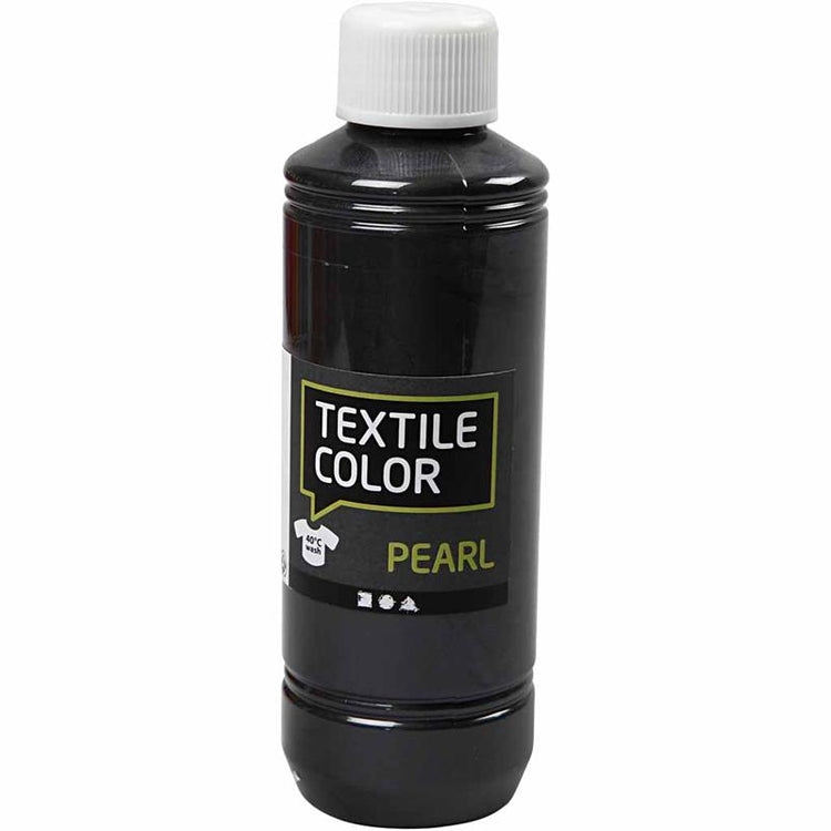 Creativ Company Textilfarbe, Perlmutt, Grau, 250 ml 1 Flasche