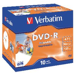 DVD-R wörtlich 16x 4,7GB bedruckbar