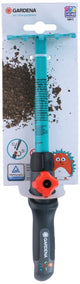 Gardena Kinderrechen combisystem – Rechen für Kinder mit Klicksystem und Drehknopf – Laubharke mit Stiel für die Gartenarbeit – combisystem-Gartengeräte