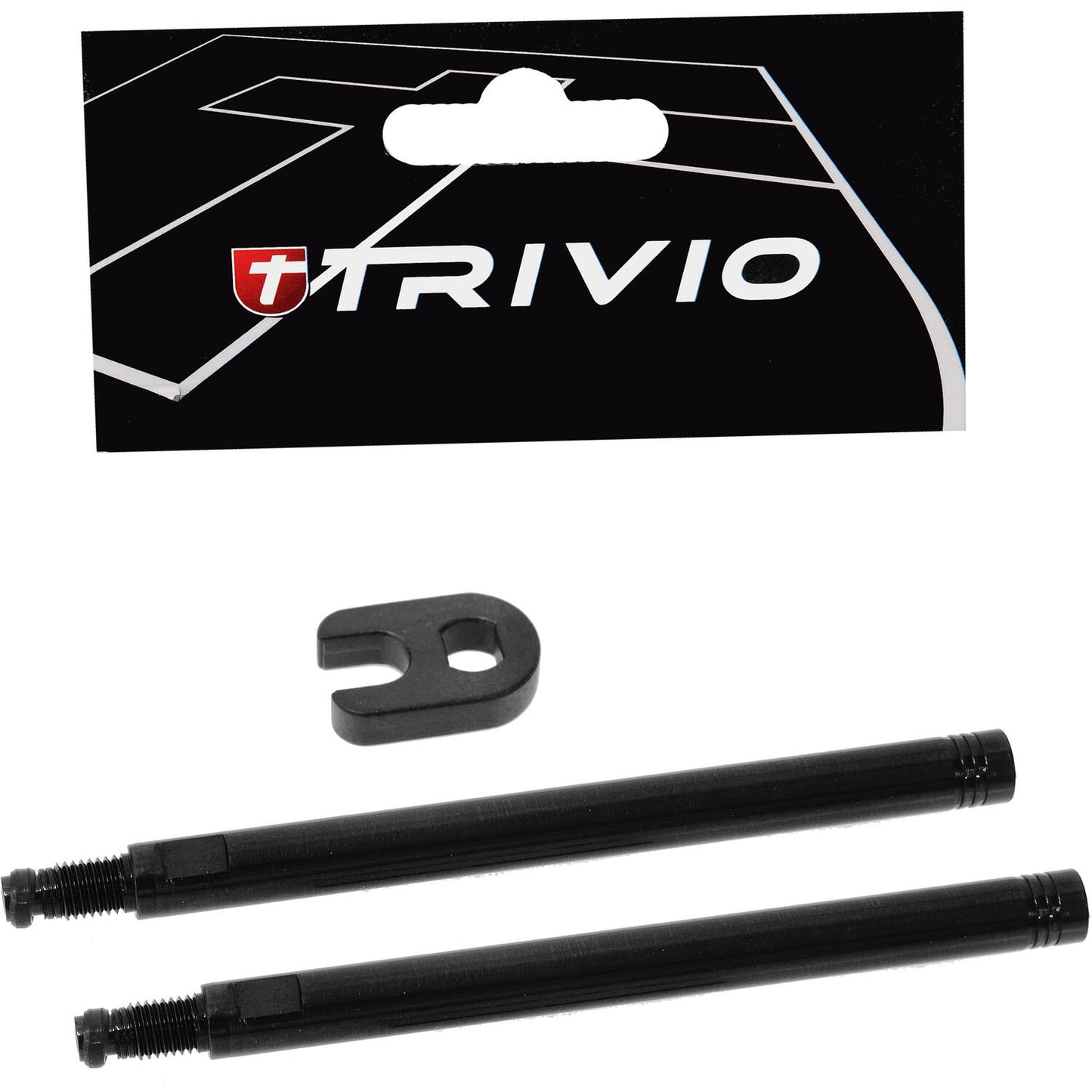 Trivio - Ventilverlängerungsset schwarz 80mm inklusive Werkzeug