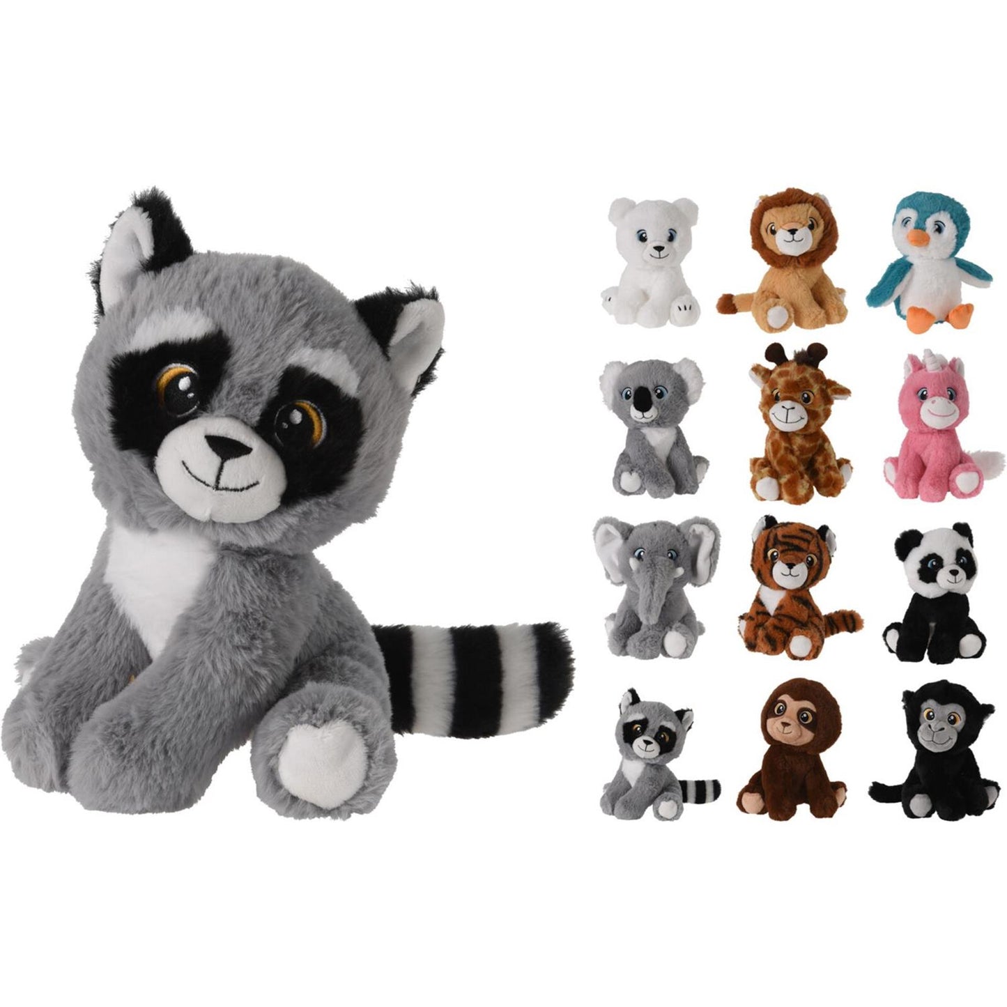 Tender Toys Plüsch Wildtier 15x14x18cm