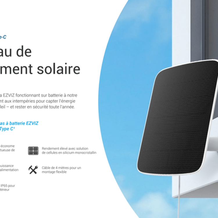 Ezviz 1071082 – Solarpanel Typ C, max. 6,18 W | 1 Stk