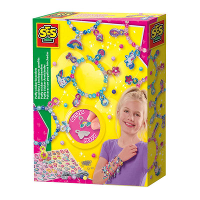 SES Puffy Glitter Aufkleber Armbänder
