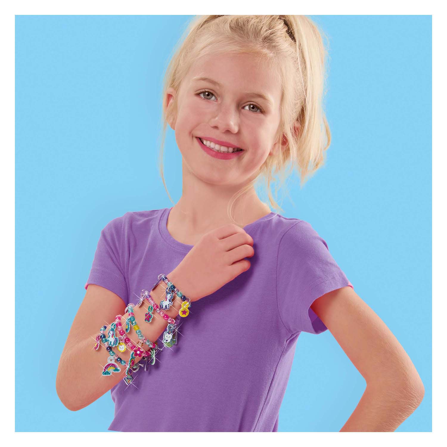 SES Puffy Glitter Aufkleber Armbänder