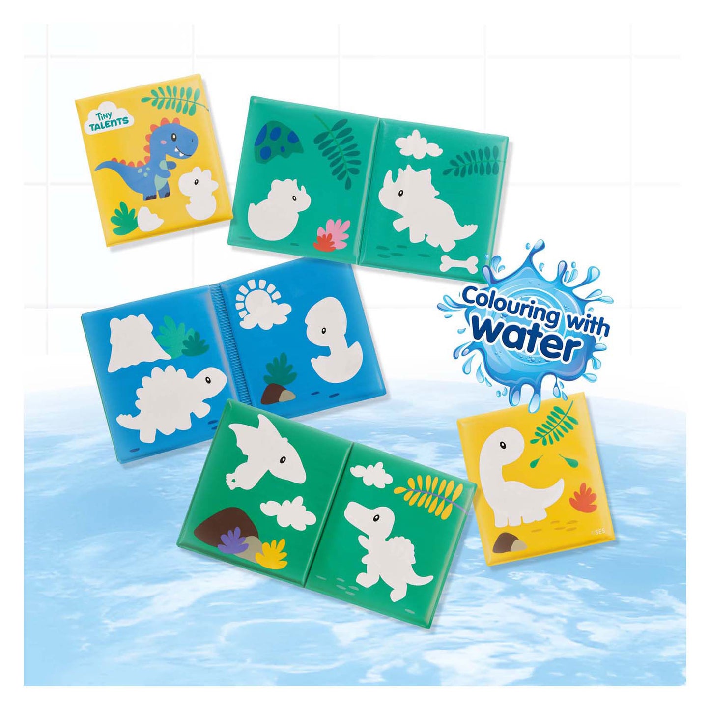 SES Badbook - Farben mit Wasserdinosauriern