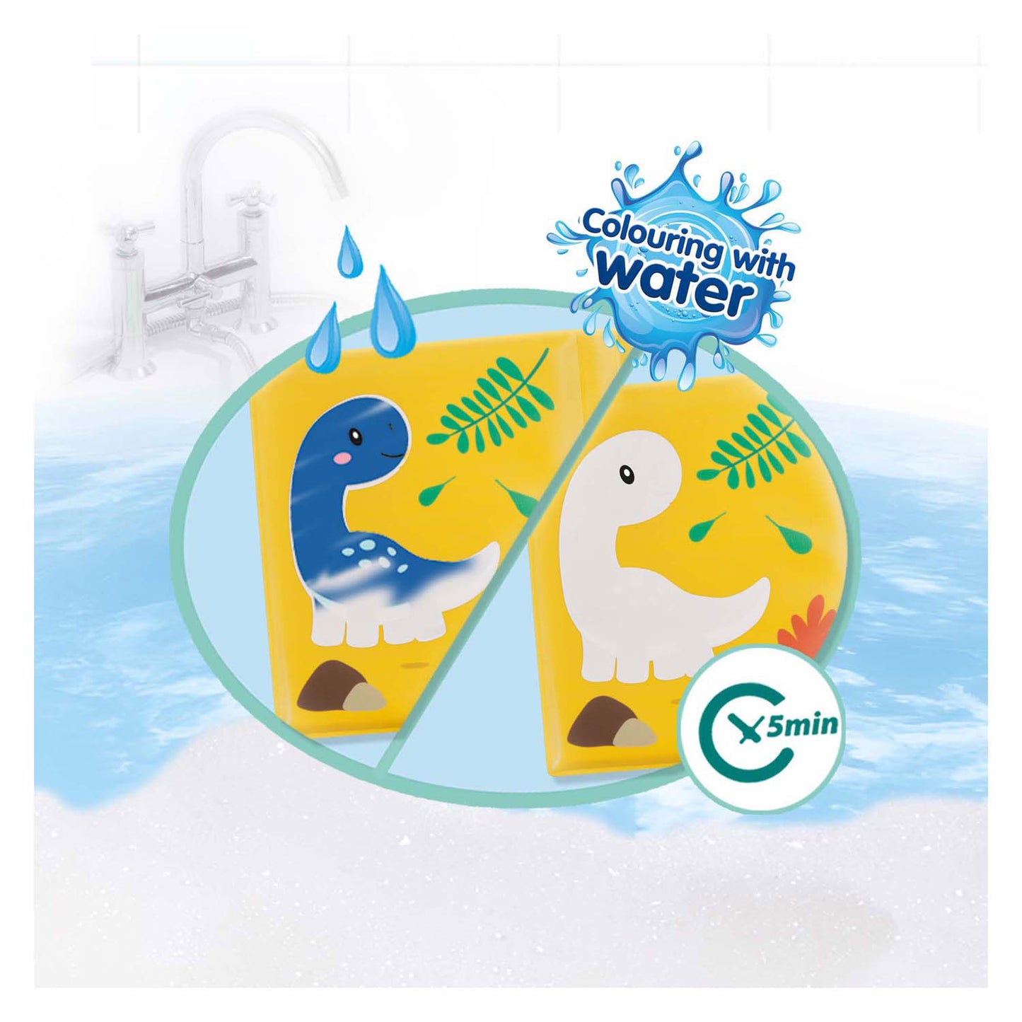 SES Badbook - Farben mit Wasserdinosauriern
