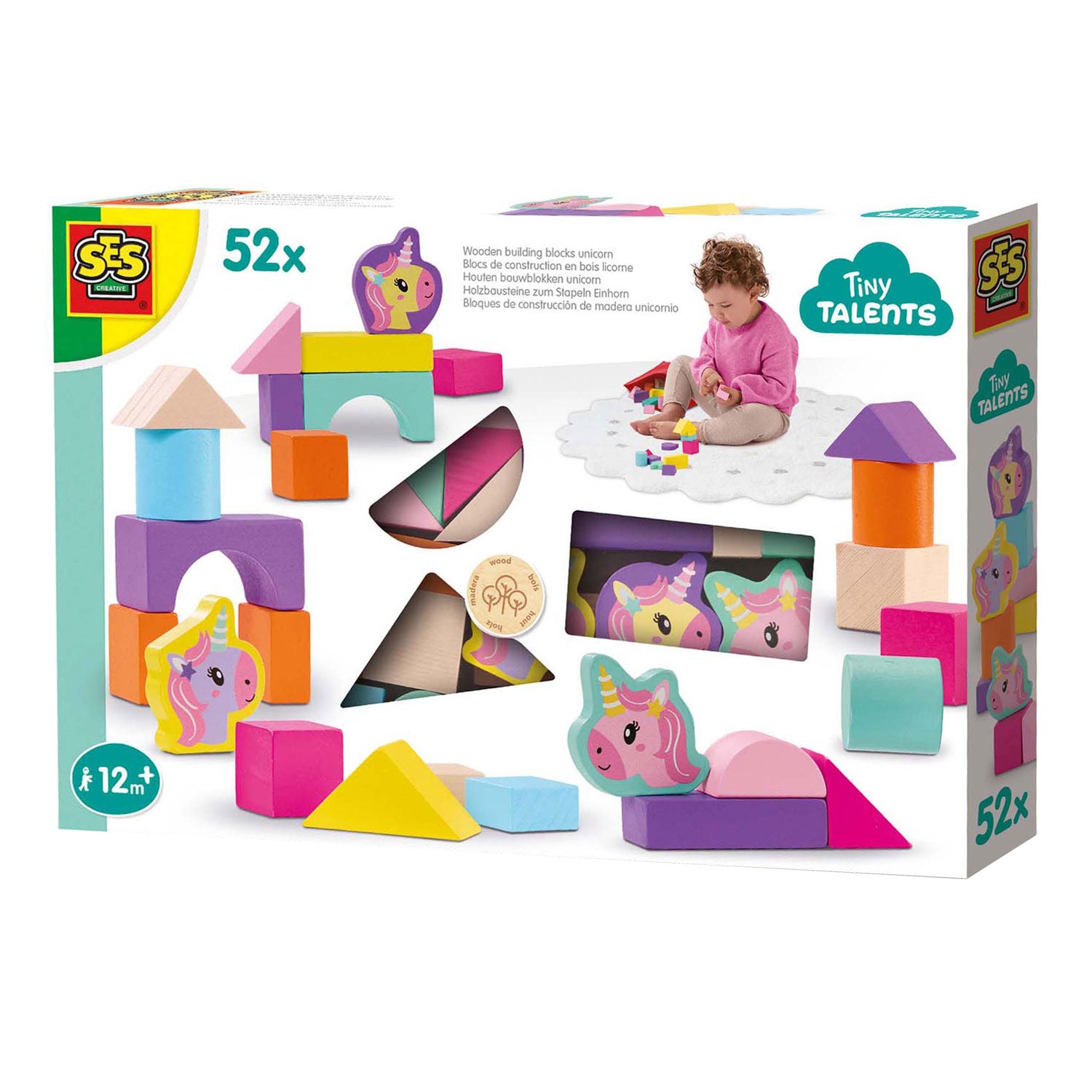 SES -Holzbausteine ​​Einhorn, 52.