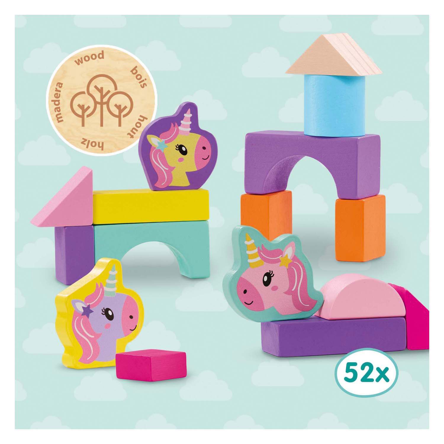 SES -Holzbausteine ​​Einhorn, 52.