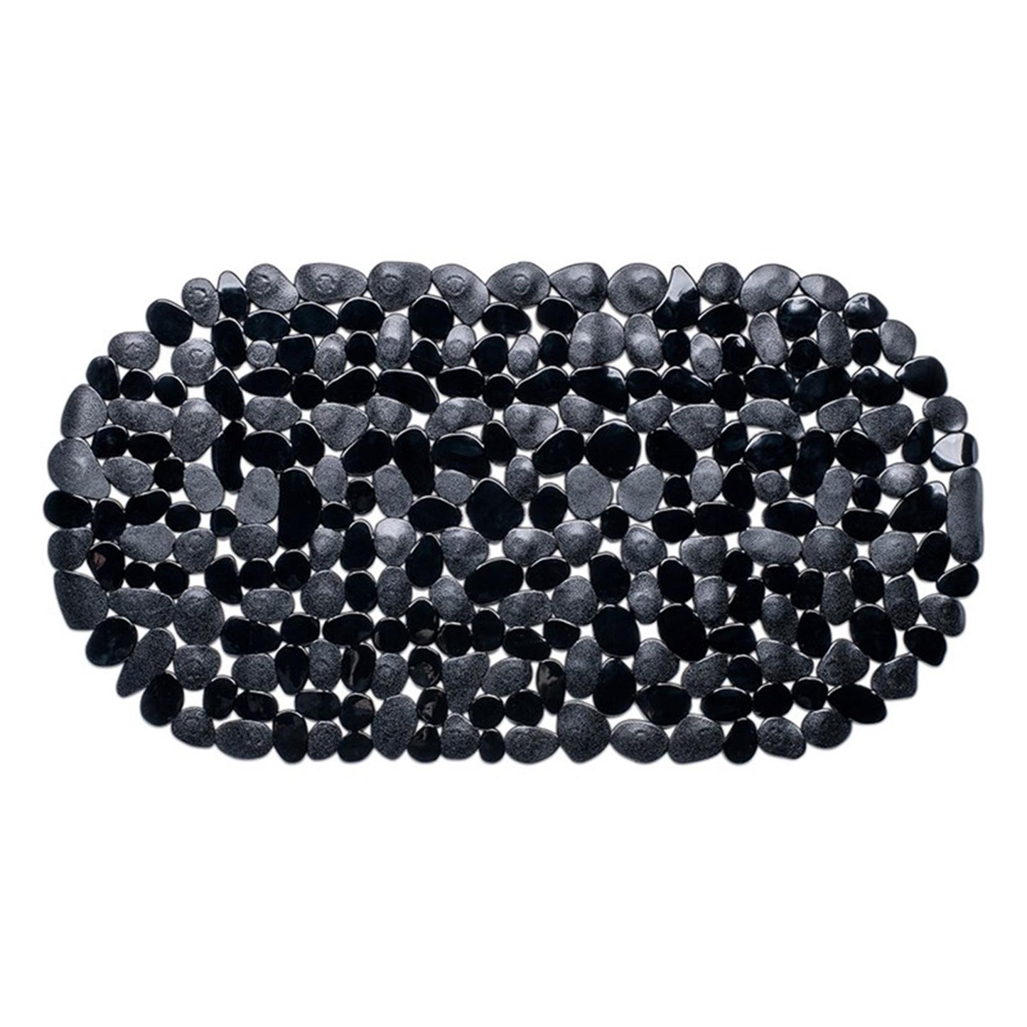 Wicotex Badematte Anti-Rutsch-Steine 68x35cm schwarz