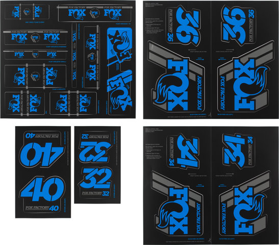 Fox Racing Shox Heritage Aufkleber-Set für Gabel und Stoßdämpfer bis Modell 2020