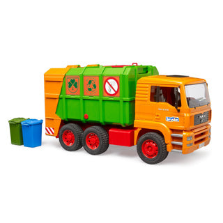Müllwagen mit Truck Mann 50 Jahre Bruder