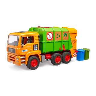 Müllwagen mit Truck Mann 50 Jahre Bruder