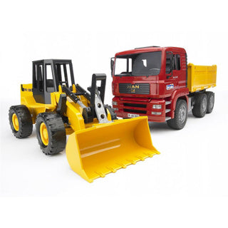 BRUDER MAN TGA KIEPAUTO mit FR130 Radlader