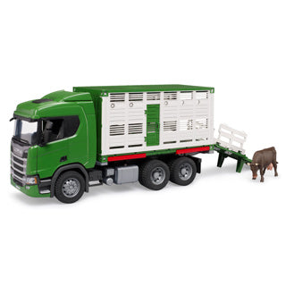 BRUDER SCANIA Super 560R Veepersportwagen mit 1 Kuh